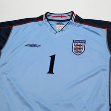 Load image into Gallery viewer, 2002/03 Seaman #1 England Vintage Umbro GK Football Shirt (L) 2002 WC2
