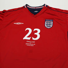 Load image into Gallery viewer, 2002/04 Rooney #23 England Vintage Umbro Away Debut Football Shirt XL Australia2
