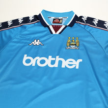 Load image into Gallery viewer, 1997/99 Kinkladze #10 Manchester City Vintage Kappa Home Football Shirt (L)2
