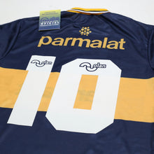 Load image into Gallery viewer, 1995/96 Maradona #10 Boca Juniors Olan Reissue Parmalat LS Shirt 44 (XL) BNWT8
