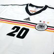 Load image into Gallery viewer, 1998/00 Bierhoff #20 Germany Vintage adidas Home Football Shirt (L) WC 984
