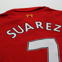 Load image into Gallery viewer, 2012/13 Suarez #7 Liverpool Vintage Warrior Home Football Shirt (S)9

