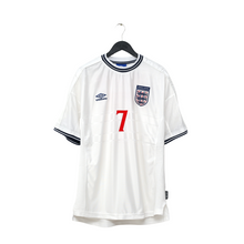 Load image into Gallery viewer, 1999/01 Beckham #7 England Vintage Umbro Home Football Shirt (XL/XXL) Euro 20001
