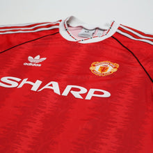 Load image into Gallery viewer, 1990/92 Kanchelskis #11 Manchester United Retro adidas Home Football Shirt (M/L)4
