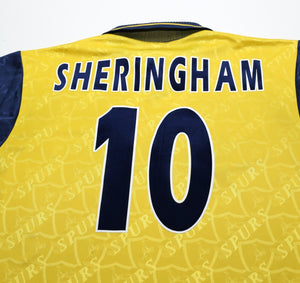 1996/97 SHERINGHAM #10 Tottenham Hotspur Vintage PONY Away Football Shirt (M)