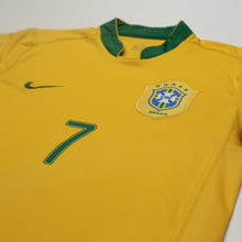 Load image into Gallery viewer, 2006/08 Adriano #7 Brazil Vintage Nike Home Football Shirt (M) World Cup 064
