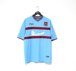 2001/03 DI CANIO #10 West Ham Vintage FILA Away Football Shirt (L)