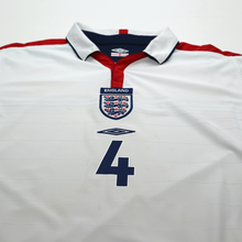 Load image into Gallery viewer, 2003/05 Gerrard #4 England Vintage Umbro Home Football Shirt (M) EURO 20043
