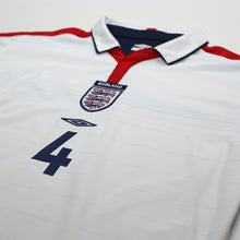 Load image into Gallery viewer, 2003/05 Gerrard #4 England Vintage Umbro Home Football Shirt (L) EURO 20044
