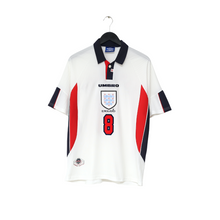 Load image into Gallery viewer, 1997/99 GASCOIGNE #8 England Vintage Umbro Home Football Shirt (M/L) Le Tournoi1
