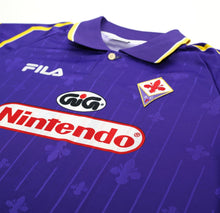 Load image into Gallery viewer, 1997/98 RUI COSTA #10 Fiorentina Vintage FILA Home Football Shirt (L) Nintendo
