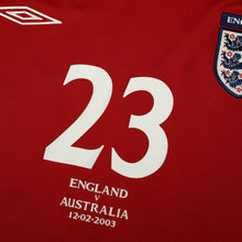 Load image into Gallery viewer, 2002/04 Rooney #23 England Vintage Umbro Away Debut Football Shirt XL Australia6
