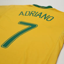 Load image into Gallery viewer, 2006/08 Adriano #7 Brazil Vintage Nike Home Football Shirt (M) World Cup 0611
