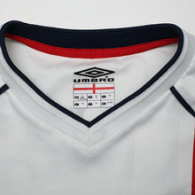 Load image into Gallery viewer, 2001/03 BECKHAM #7 England Vintage Umbro Home Greece Football Shirt (XL) 2002 WC14
