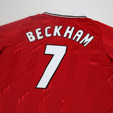 Load image into Gallery viewer, 1999 Beckham #7 Manchester United adidas Icons L/S Treble Football Shirt (L/XL)8
