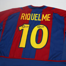 Load image into Gallery viewer, 2002/03 Riquelme #10 Barcelona Vintage Nike Home Football Shirt (XL)
