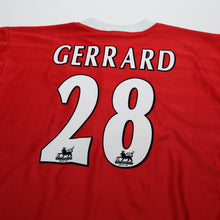 Load image into Gallery viewer, 1998/00 Gerrard #28 Liverpool Vintage Reebok Home Football Shirt (L) 42/446
