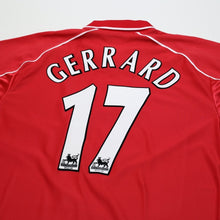 Load image into Gallery viewer, 2000/02 Gerrard #17 Liverpool Vintage Reebok Home Football Shirt (M)8

