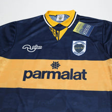Load image into Gallery viewer, 1995/96 Maradona #10 Boca Juniors Olan Reissue Parmalat SS Shirt 44 (XL) BNWT2
