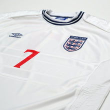 Load image into Gallery viewer, 1999/01 Beckham #7 England Vintage Umbro Home Football Shirt (XL/XXL) Euro 20004
