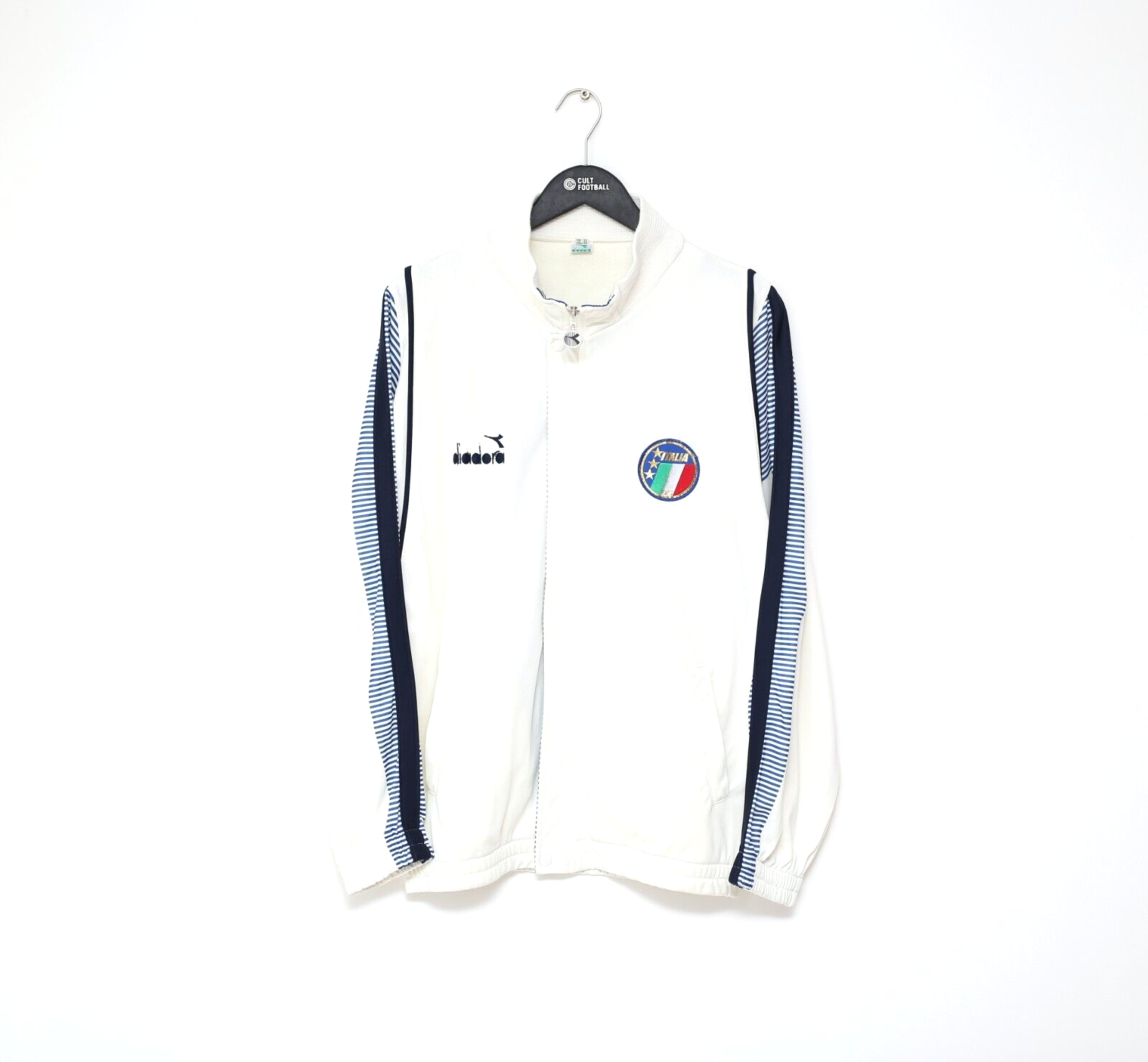 Maillot de foot vintage Diadora Italy Italia 1988 1989 domicile homme