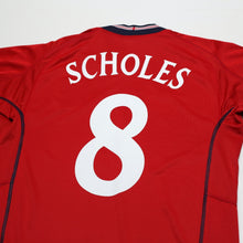 Load image into Gallery viewer, 2002/04 Scholes #8 England Vintage Umbro Away Football Shirt (M) Argentina WC10
