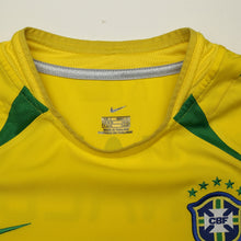 Load image into Gallery viewer, 2002/04 Ronaldo #9 Brazil Vintage Nike Home Football Shirt (S)12
