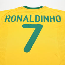 Load image into Gallery viewer, 2000/02 Ronaldinho #7 Brazil Vintage Nike Home Football Shirt (S) Olympics 200010
