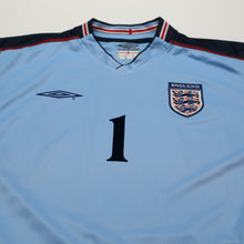 Load image into Gallery viewer, 2002/03 Seaman #1 England Vintage Umbro GK Football Shirt (L) 2002 WC3
