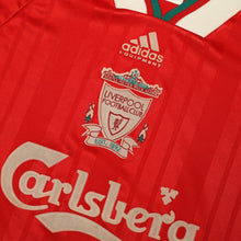 Load image into Gallery viewer, 1993/95 Liverpool Vintage adidas Equipment Home Football Shirt 40/42 (L)6

