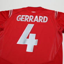 Load image into Gallery viewer, 2004/06 Gerrard #4 England Vintage Umbro Away Football Shirt (M) EURO 20048
