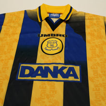 Load image into Gallery viewer, 1996/97 Ferguson #9 Everton Vintage Umbro Away Football Shirt (XL)3
