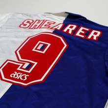 Load image into Gallery viewer, 1992/94 Shearer #9 Blackburn Rovers Vintage Asics Home Football Shirt (L/XL)
