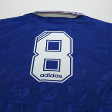 Load image into Gallery viewer, 1996/97 Gascoigne #8 Rangers Vintage adidas Home Football Shirt (XL)10
