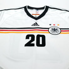 Load image into Gallery viewer, 1998/00 Bierhoff #20 Germany Vintage adidas Home Football Shirt (L) WC 983
