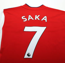 Load image into Gallery viewer, 2021/22 SAKA #7 Arsenal adidas Home Football Shirt Jersey (M)
