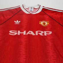 Load image into Gallery viewer, 1990/92 Manchester United Vintage adidas Home Football Shirt (M) 38/403
