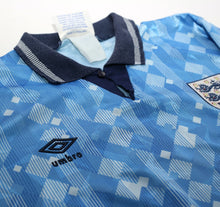 Load image into Gallery viewer, 1990/92 ENGLAND Vintage Umbro Third Football Shirt (L) Italia 90

