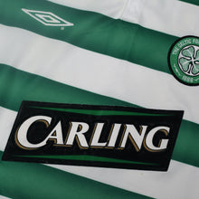 Load image into Gallery viewer, 2003/04 Larsson #7 Celtic Vintage Umbro European Home Football Shirt (L)

