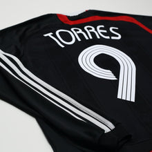 Load image into Gallery viewer, 2007/08 Torres #9 Liverpool Vintage adidas Third L/S Football Shirt (S)13
