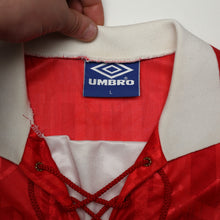 Load image into Gallery viewer, 1992/94 Cantona #7 Manchester United Vintage Umbro Home Football Shirt (L)14
