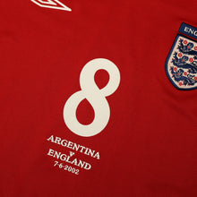 Load image into Gallery viewer, 2002/04 Scholes #8 England Vintage Umbro Away Football Shirt (L) Argentina WC5
