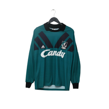 Load image into Gallery viewer, 1991/92 Liverpool Vintage adidas Equipment GK Football Shirt 38/40 (M) CANDY0
