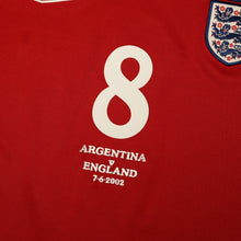 Load image into Gallery viewer, 2002/04 Scholes #8 England Vintage Umbro Away Football Shirt (M) Argentina WC7
