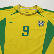 Load image into Gallery viewer, 2002/04 Ronaldo #9 Brazil Vintage Nike Home Football Shirt (M)3
