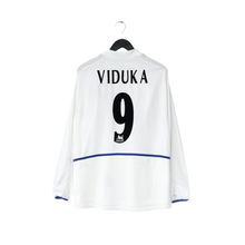 Load image into Gallery viewer, 2002/03 Viduka #9 Leeds United Vintage Nike L/S Home Football Shirt (L)0

