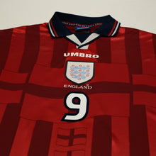 Load image into Gallery viewer, 1997/99 Shearer #9 England Vintage Umbro Away Football Shirt (L) Le Tournoi3
