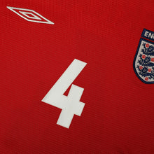 Load image into Gallery viewer, 2004/06 Gerrard #4 England Vintage Umbro Away Football Shirt (M) EURO 20047
