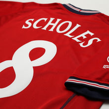 Load image into Gallery viewer, 2002/04 Scholes #8 England Vintage Umbro Away Football Shirt (M) Argentina WC14
