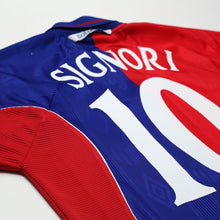 Load image into Gallery viewer, 2000/01 Signori #10 Bologna Vintage Umbro Home Football Shirt (M)14
